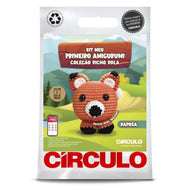 Kit Meu Primeiro Amigurumi Bicho Bola Raposa 0010 - Círculo