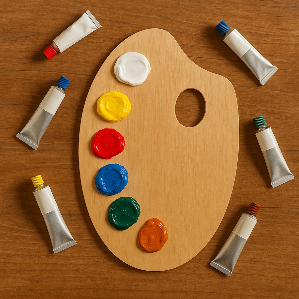 Paleta para Pintura Oval Trident 31x40 Cm - Modelo 12412ov