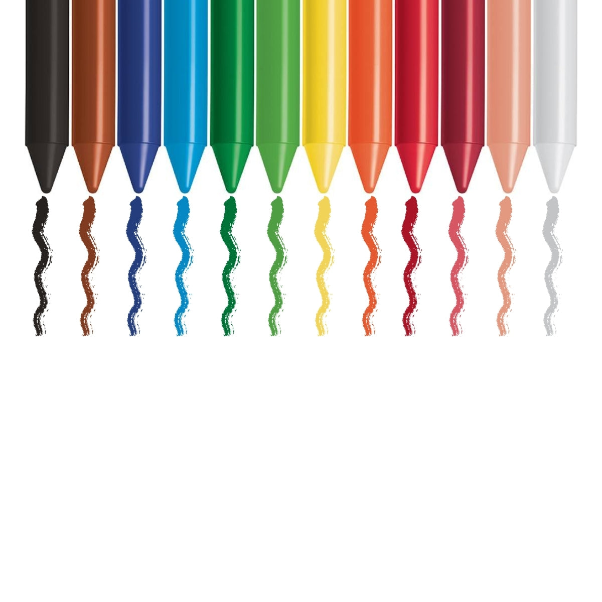 Estojo Gizão de Cera Jumbo com 12 Cores - Faber-castell 141112