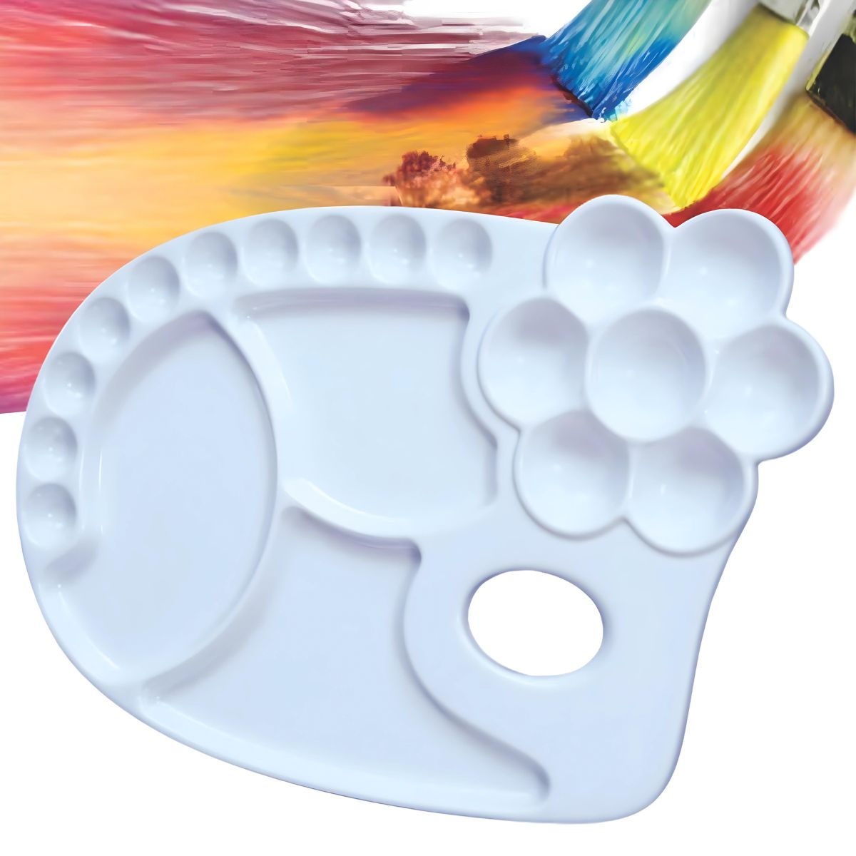 Paleta Oval Trident com 20 Cavidades 34x23 Cm - Modelo 12416