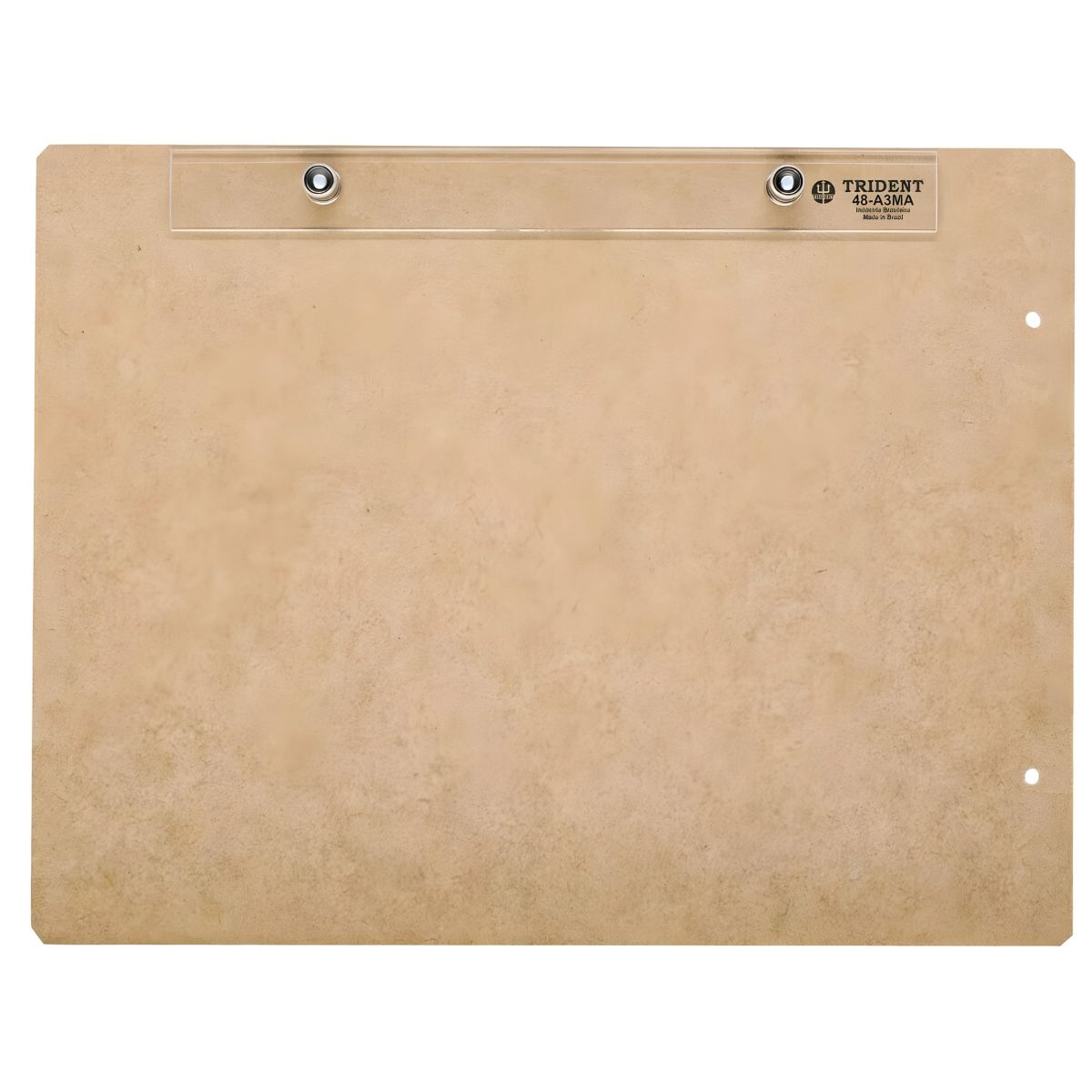 Prancheta Portátil Trident em Mdf Natural 4 Mm com Prendedor de Acrílico A4 35x26 Cm - Modelo 48-a4m
