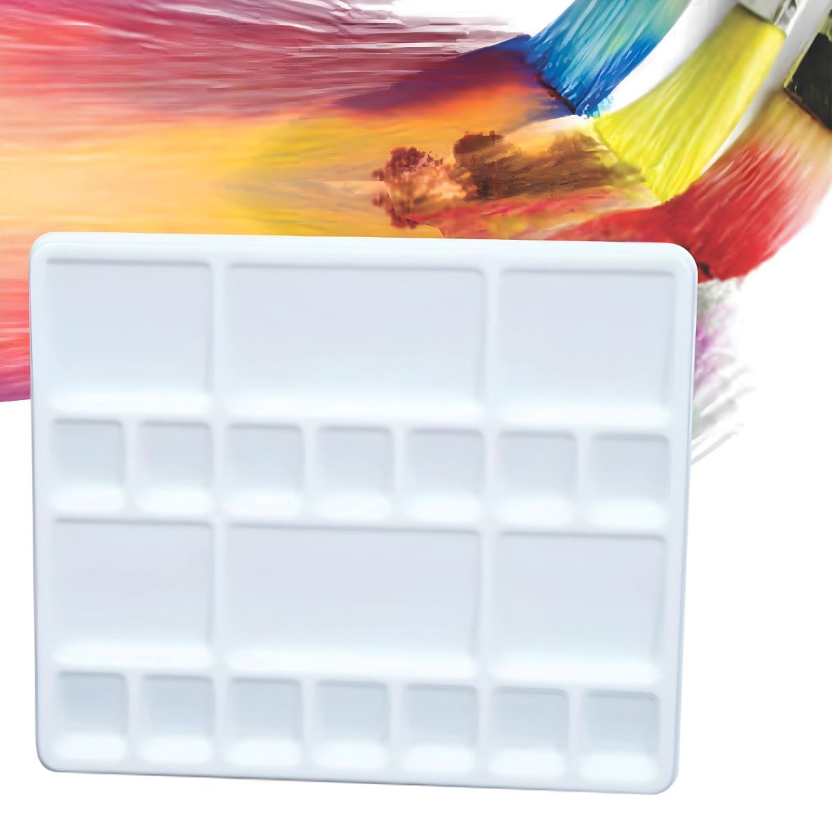 Godê Plástico Trident com 20 Cavidades 26x22cm - Modelo 12457 para Tintas e Solventes
