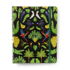 Caderno Criativo Argolado Cicero 17x24cm 90 Folhas Duo Pássaros Floresta Tropical Preto Pautado e Pontado