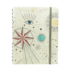 Caderno Criativo Argolado Cicero A5 14,8x21cm 90 Folhas Duo Astral Espaço Tempo Branco Pautado e Pontado