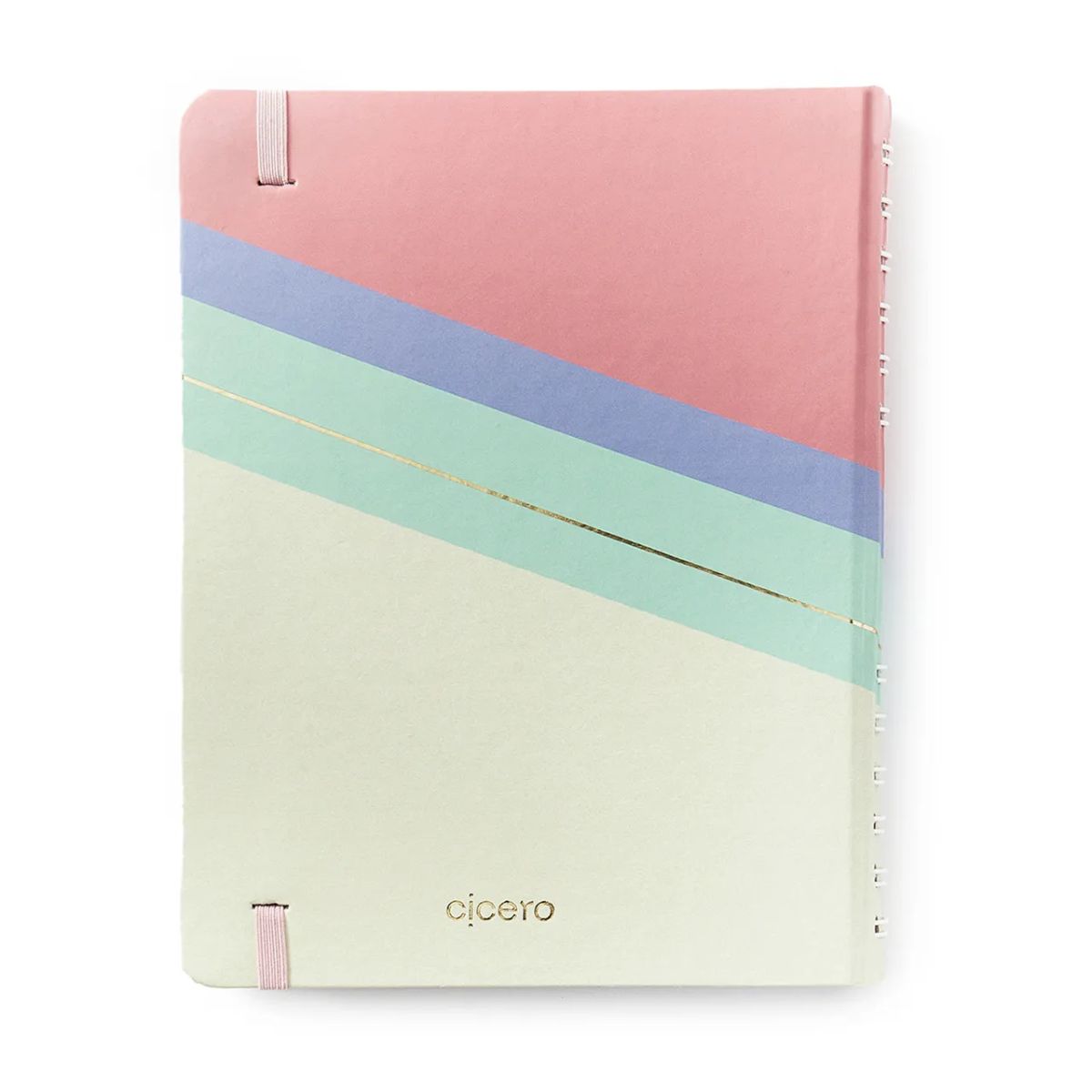 Caderno Criativo Argolado Cicero A5 14,8x21cm 90 Folhas Duo Pastel Block Sport Pautado e Pontado