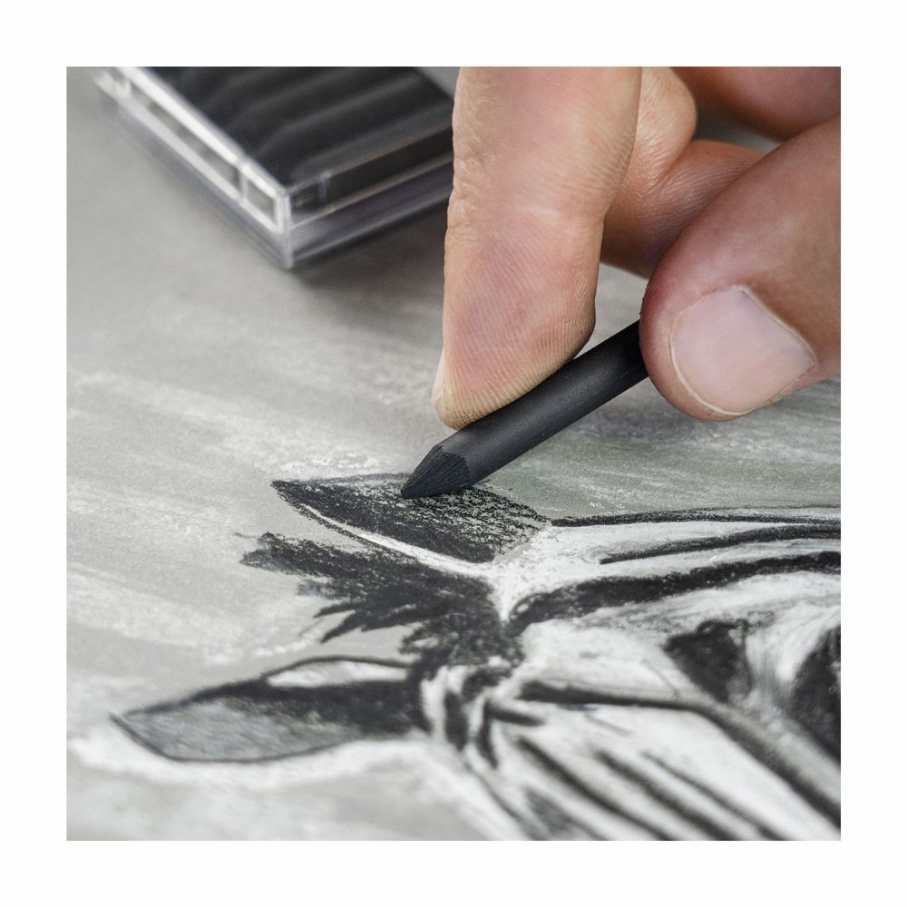 Estojo Mina 5.6Mm Carvão Macio com 6 Unidades Cretacolor 260 01