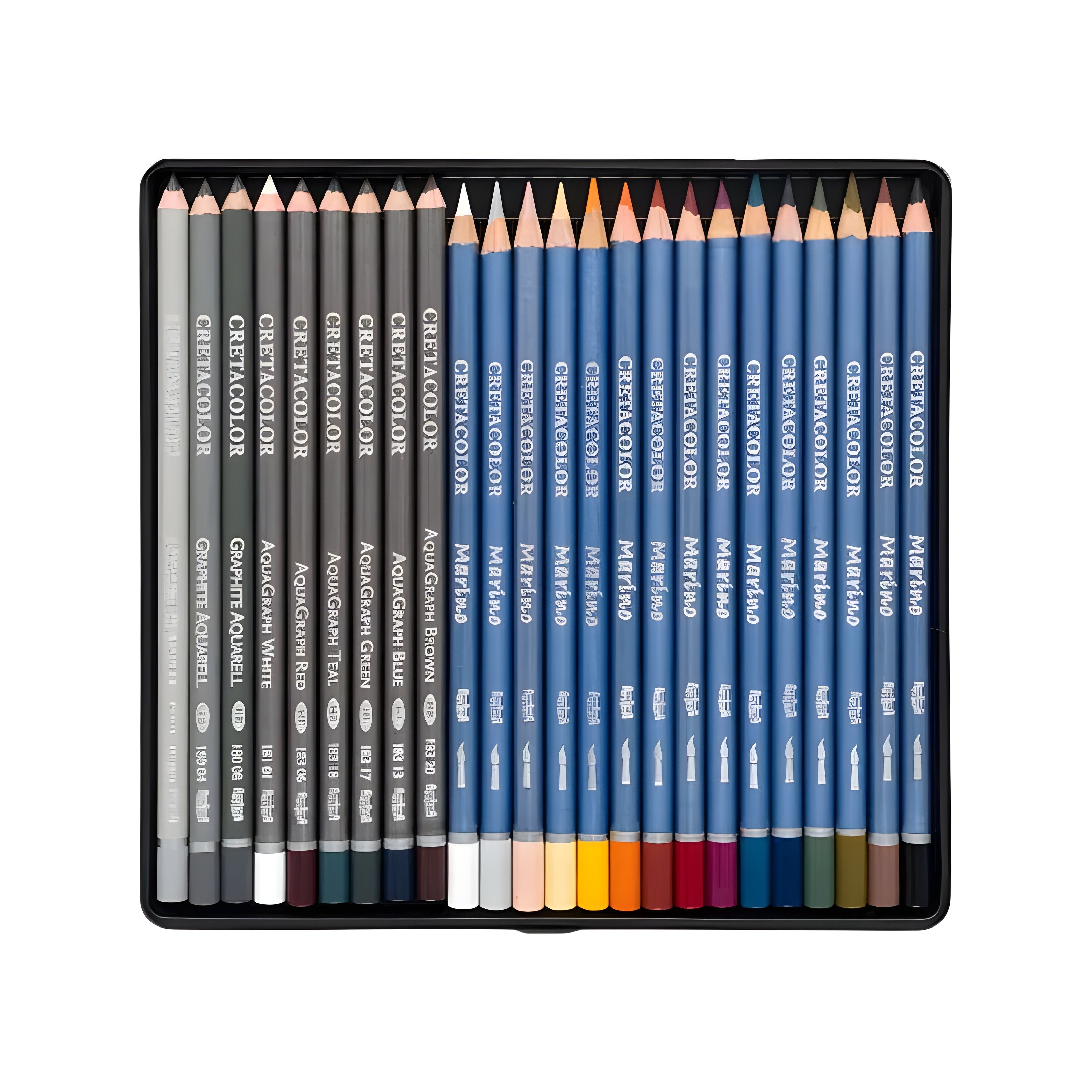 Kit para Desenho The Aquarino Box Cretacolor com 24 Peças - 400 46