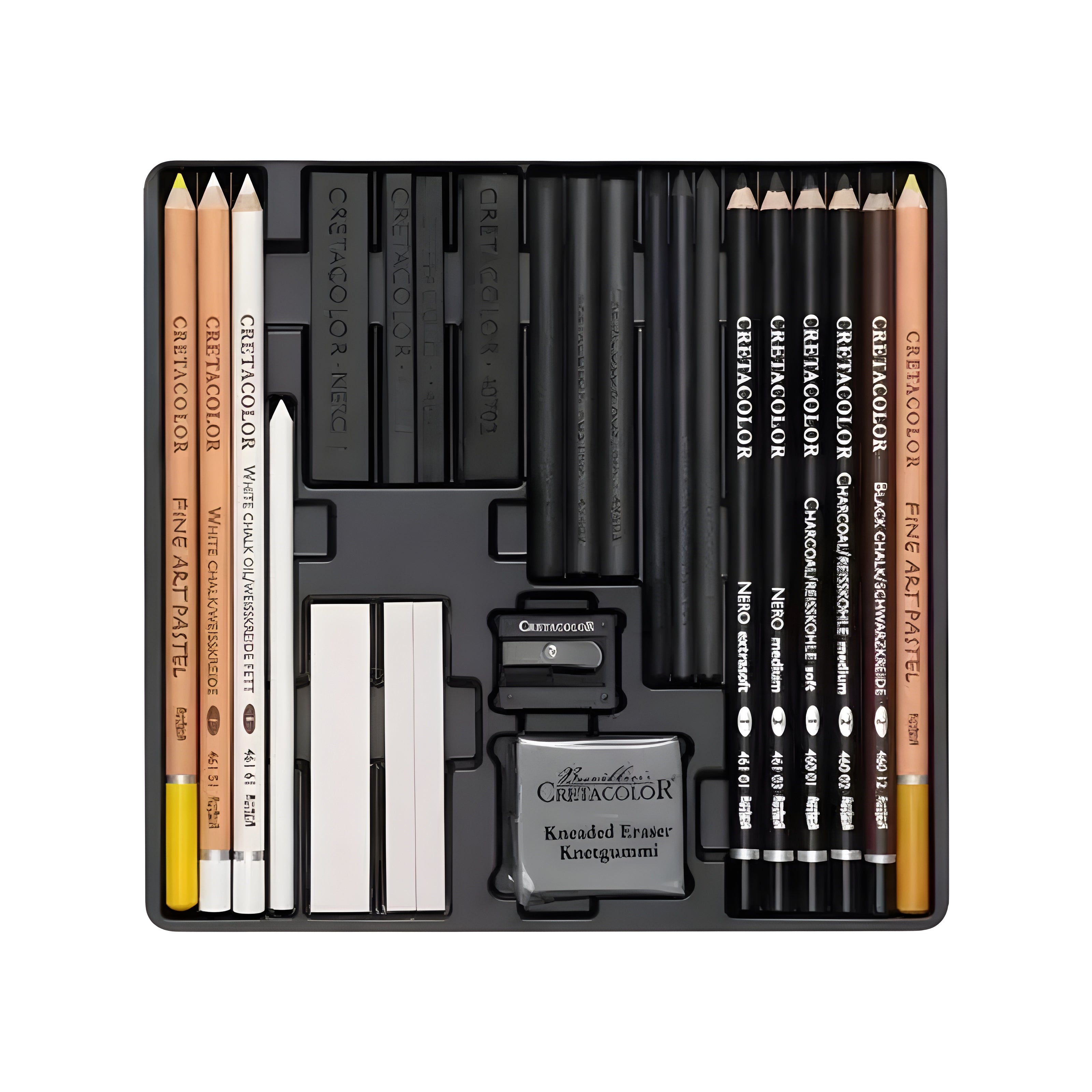 Kit para Desenho Wolf Box Cretacolor com 25 Peças - 91400-2602