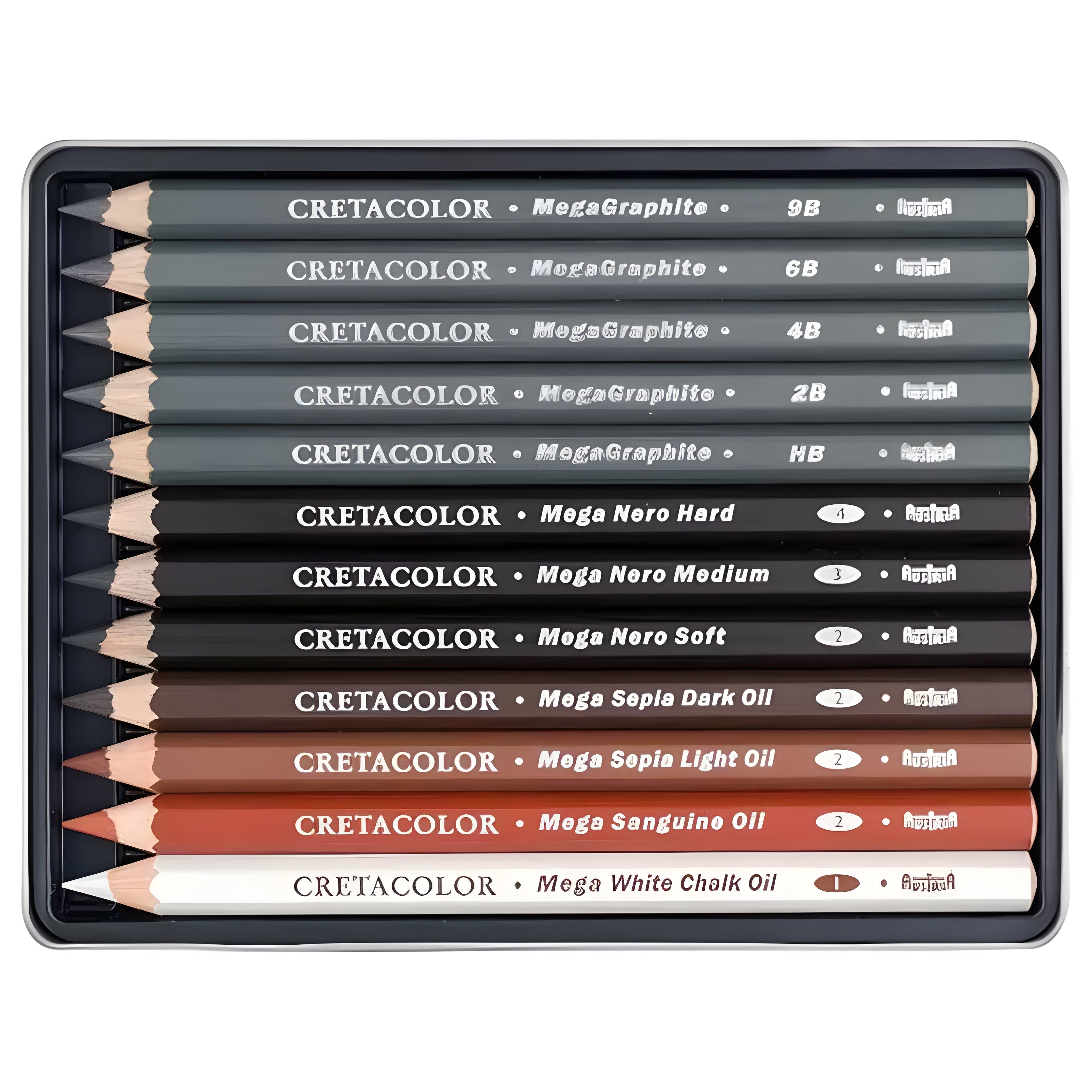 Kit para Desenho Mega The X-sketch Cretacolor com 12 Peças - 400 84