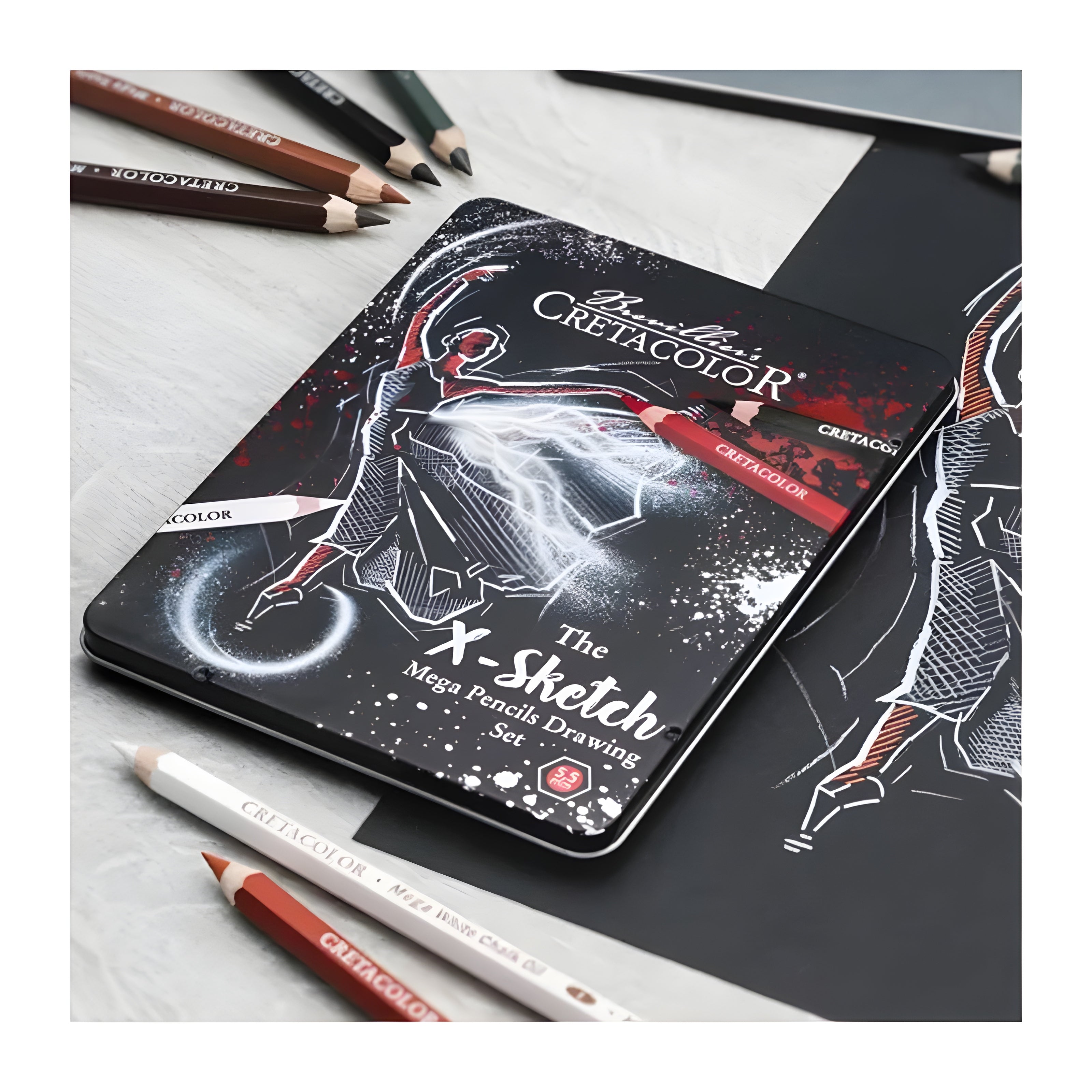 Kit para Desenho Mega The X-sketch Cretacolor com 12 Peças - 400 84