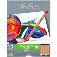 Estojo Lápis de Cor Megacolor Cretacolor com 12 Cores - 29012