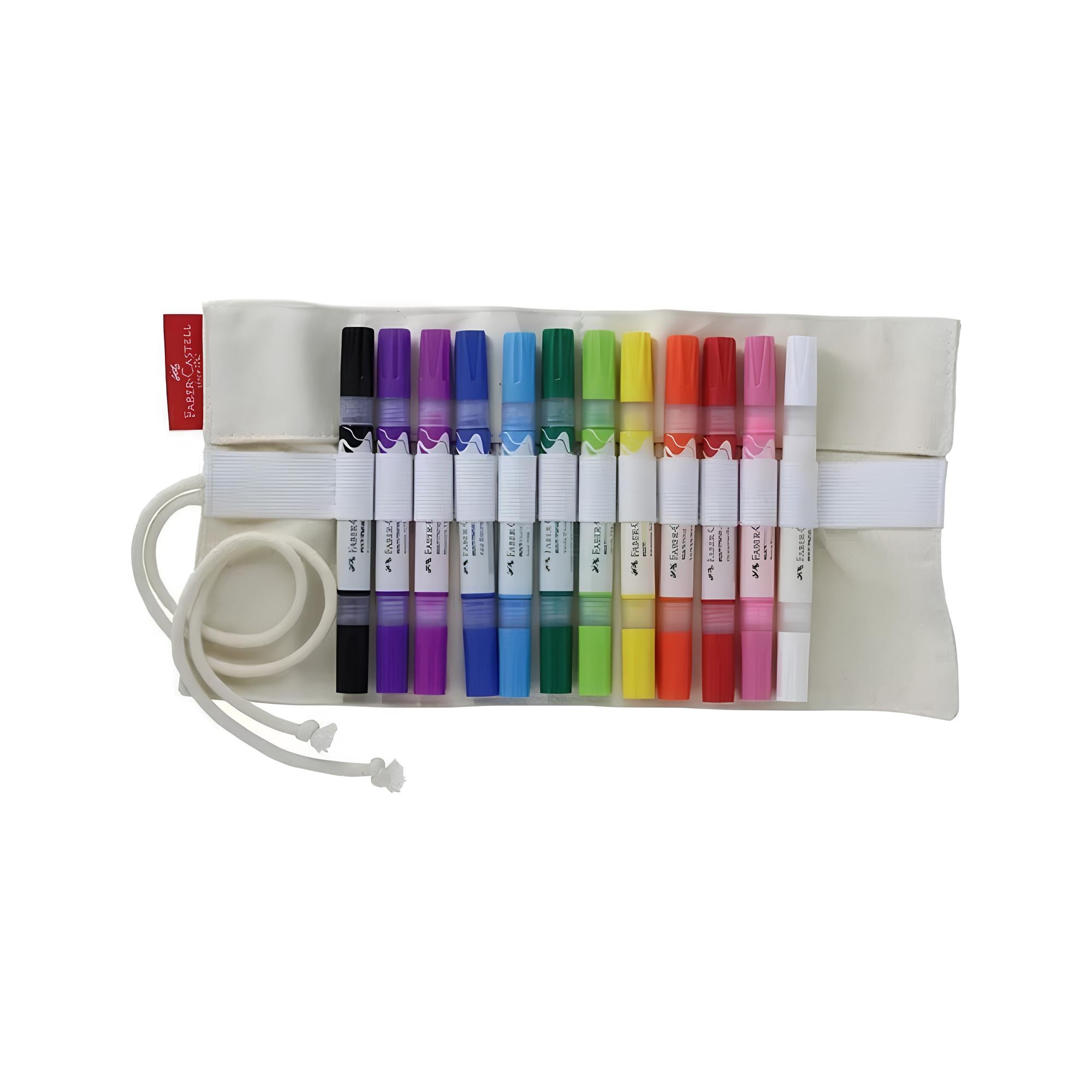 Marcador Permanente Multimark Shake&paint Ponta Dupla com 12 Cores - Faber-castell Mm/esrolo