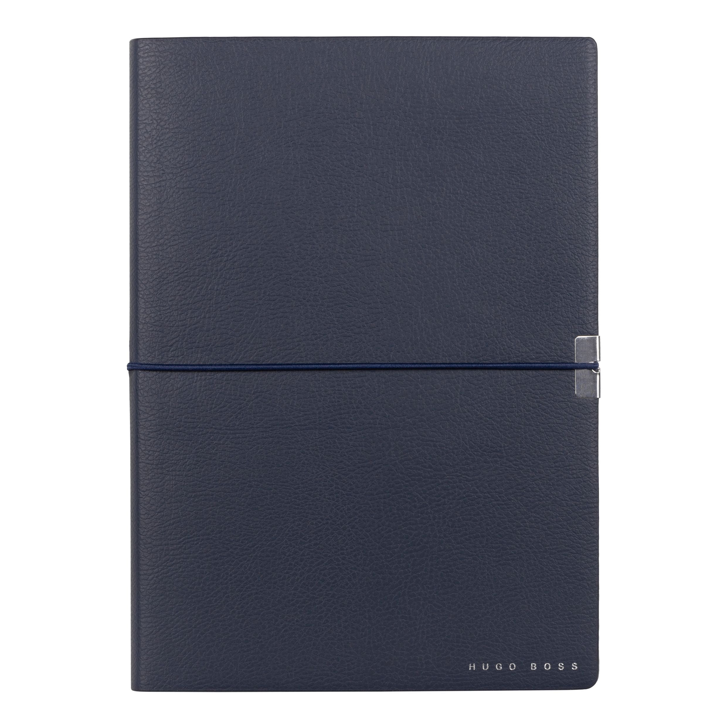 Caderno A5 Elegance Storyline Azul Marinho 80 Folhas sem Pauta 100g/m² - Hugo Boss - Hnh124np