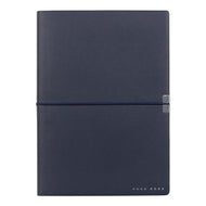 Caderno A5 Elegance Storyline Azul Marinho 80 Folhas sem Pauta 100g/m² - Hugo Boss - Hnh124np