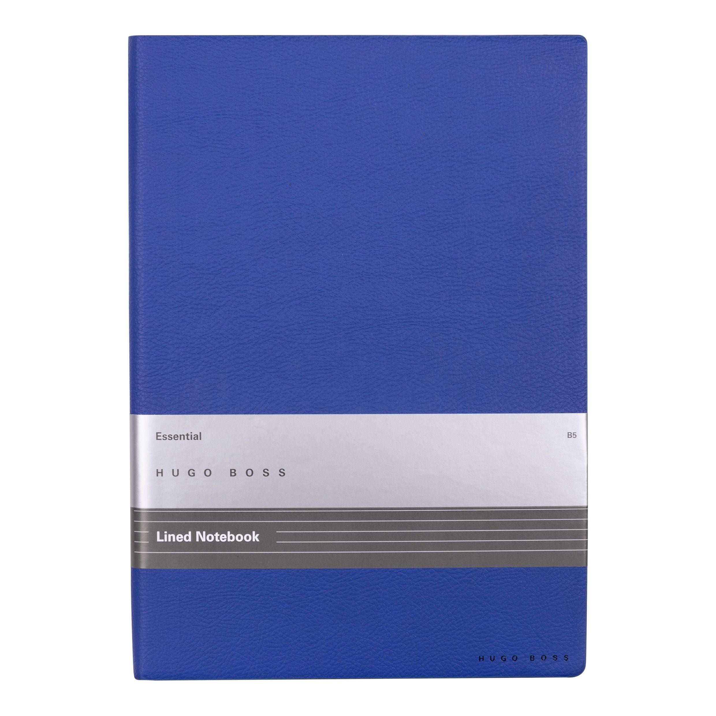 Caderno B5 Essential Storyline Azul 80 Folhas Pautadas 80g/m² - Hugo Boss - Hnb121ll