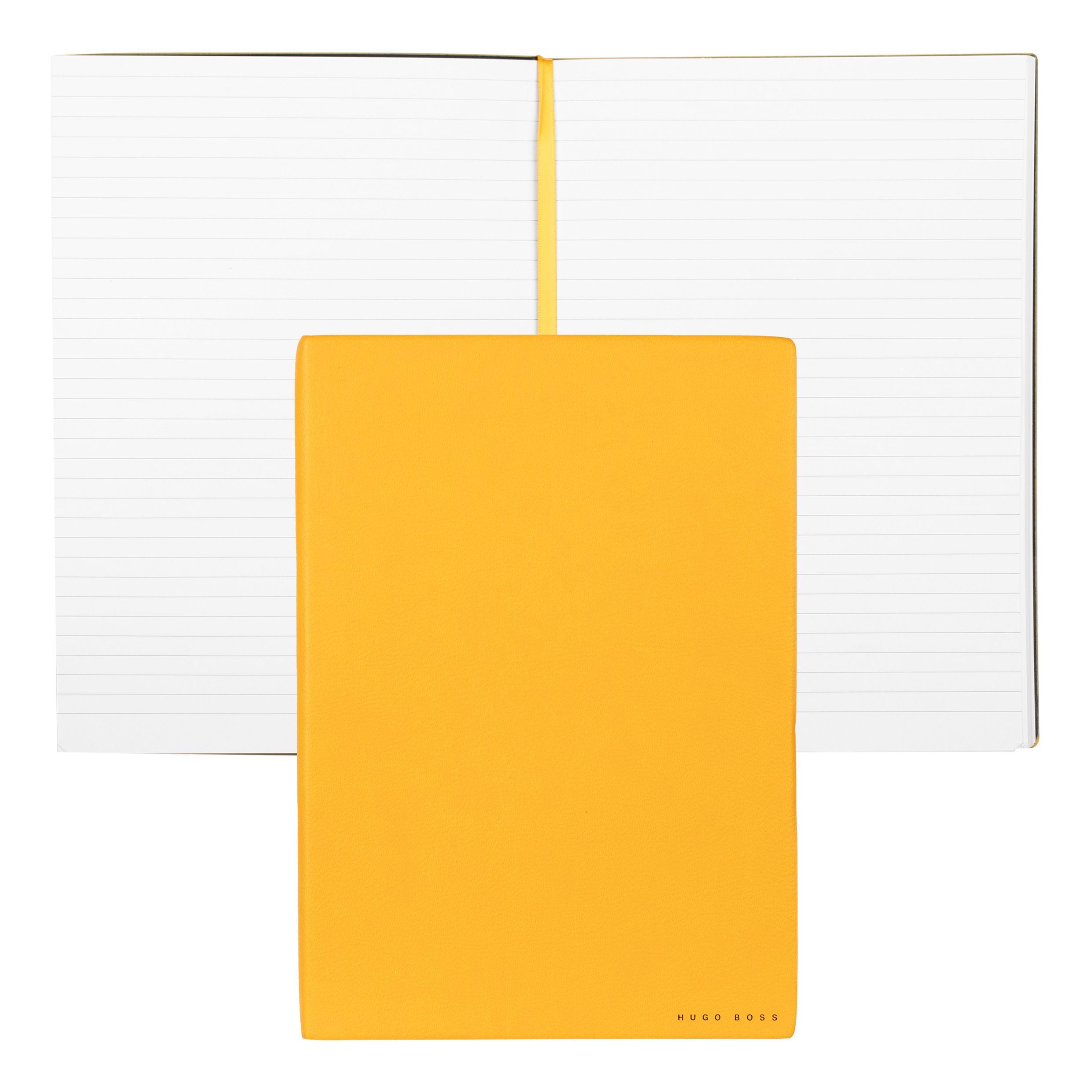 Caderno B5 Essential Storyline Amarelo 80 Folhas Pautadas 80g/m² - Hugo Boss - Hnb121sl