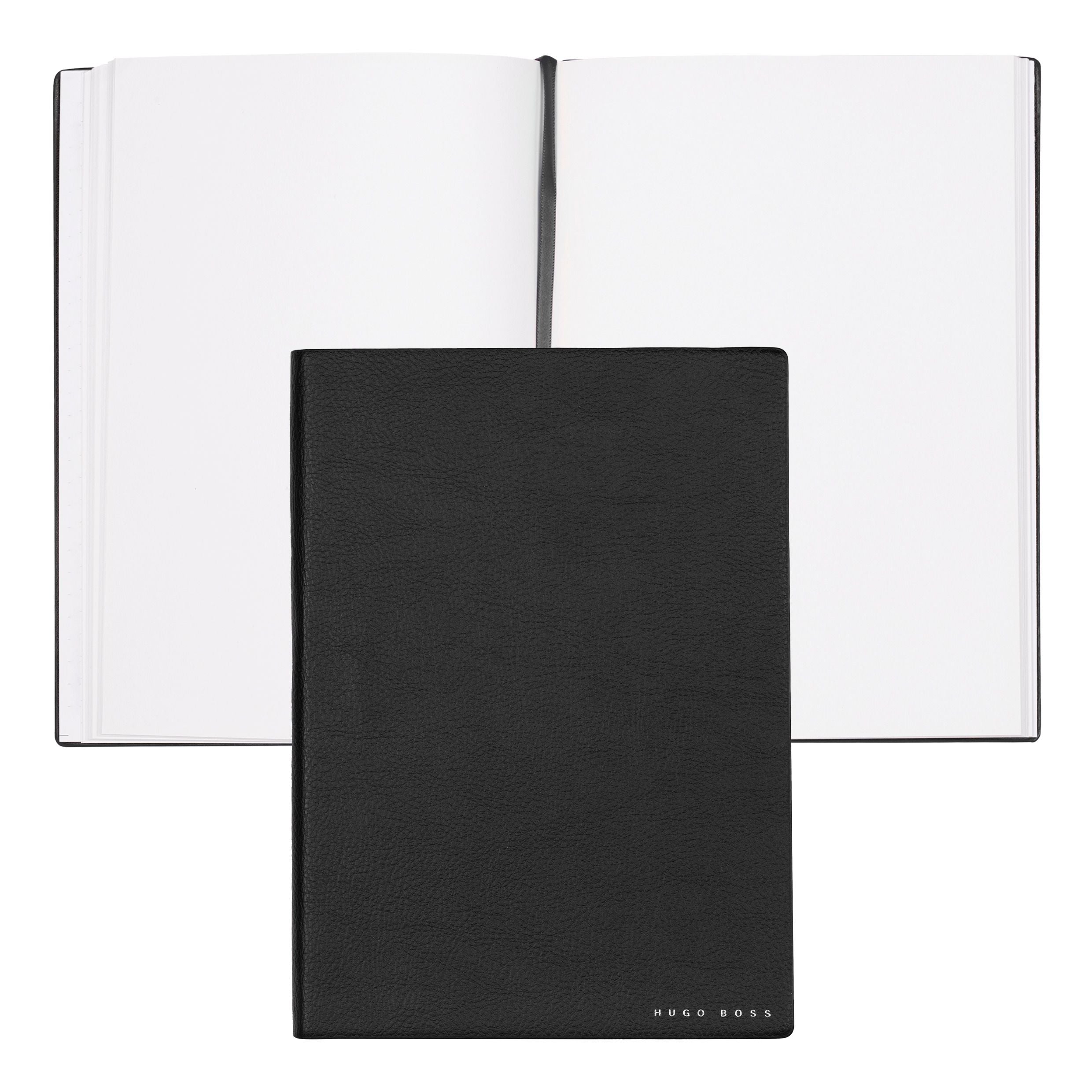 Caderno A5 Essential Storyline Preto 80 Folhas sem Pauta 80g/m² - Hugo Boss - Hnh121ap