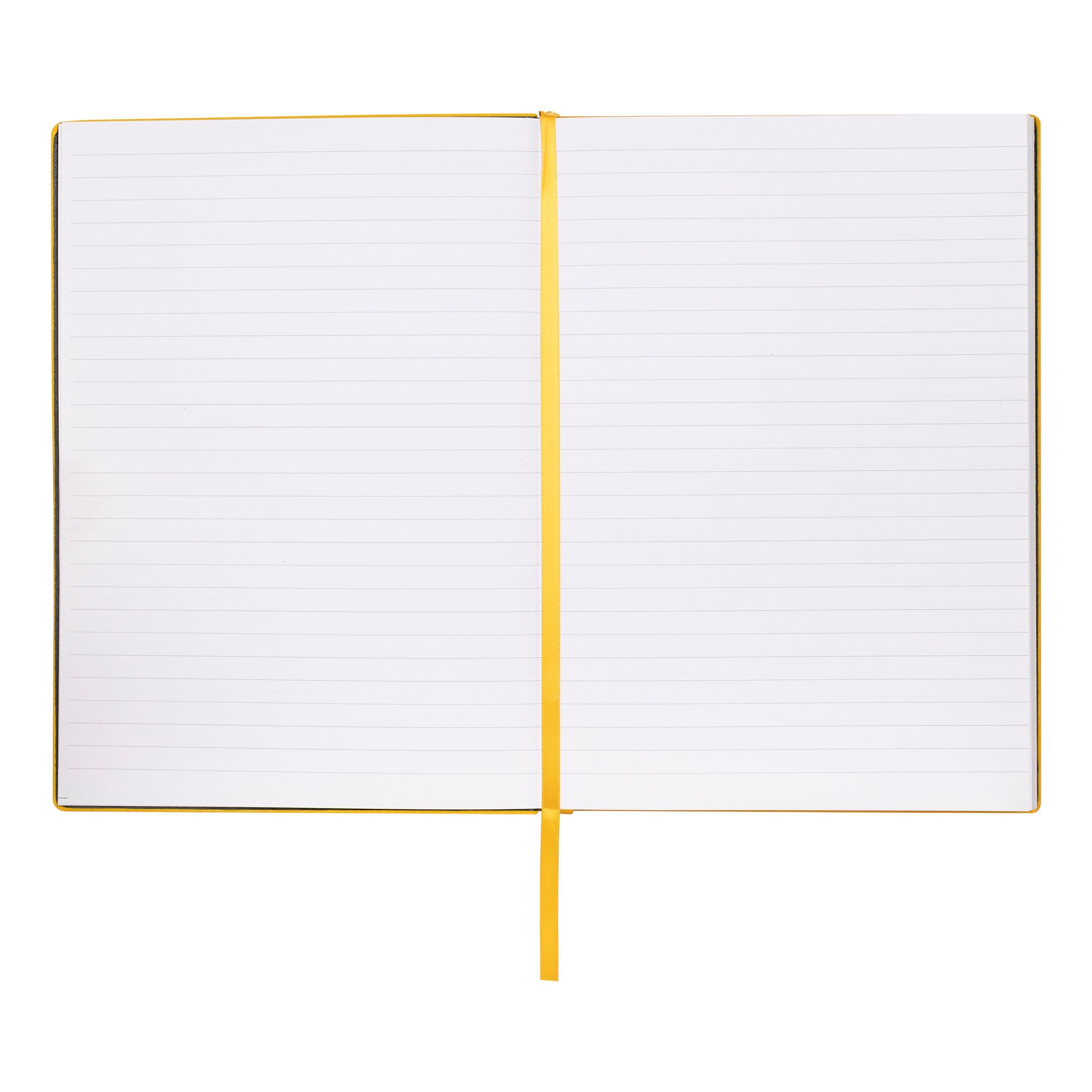 Caderno A5 Essential Storyline Amarelo 80 Folhas Pautadas 80g/m² - Hugo Boss - Hnh121sl