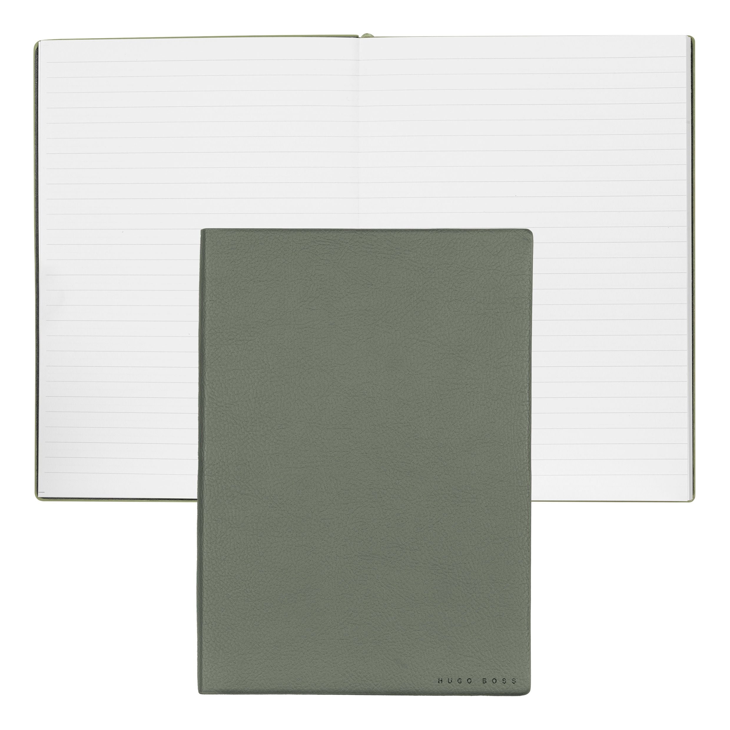 Caderno A5 Essential Storyline Caqui 80 Folhas Pautadas 80g/m² - Hugo Boss - Hnh121tl