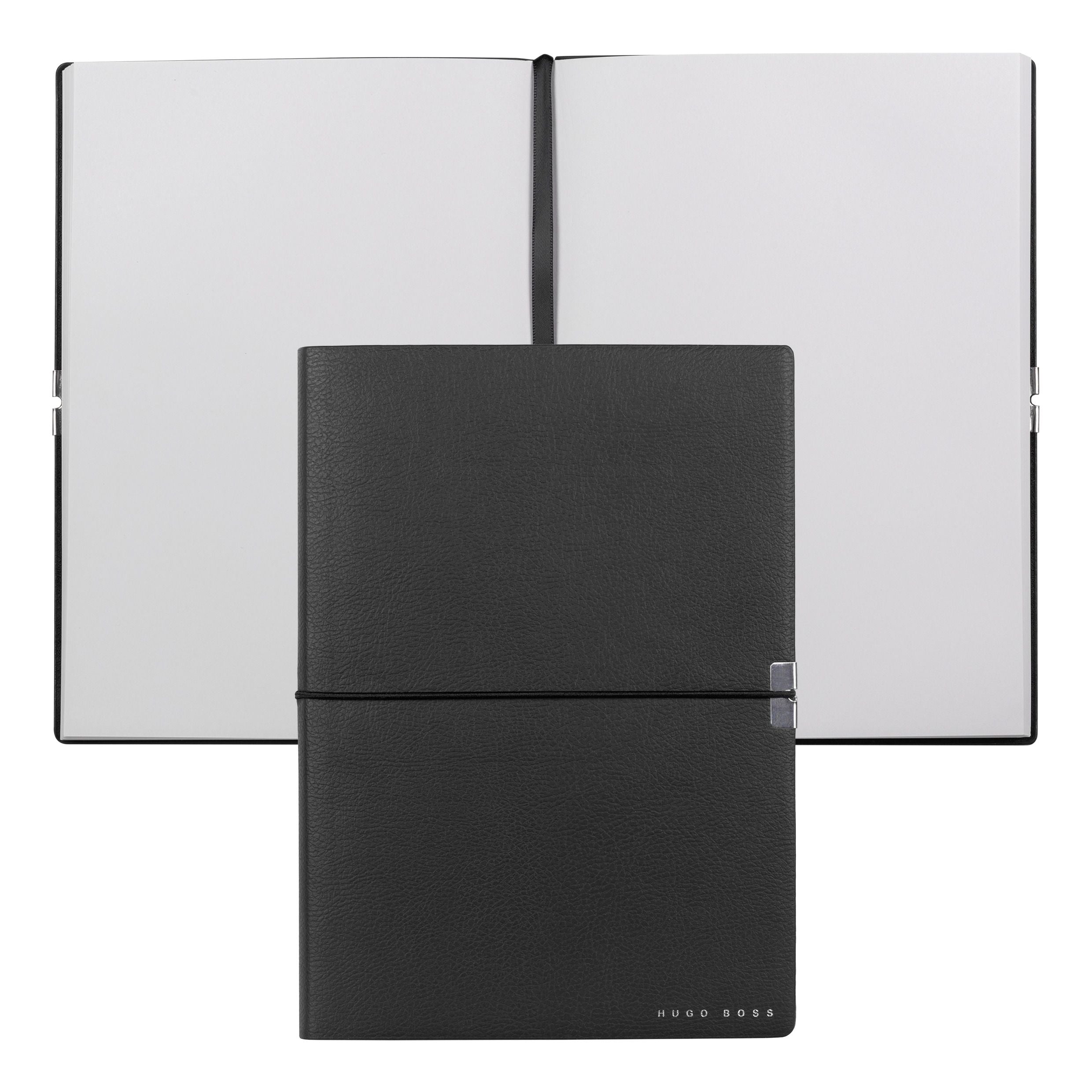 Caderno A5 Elegance Storyline Preto 80 Folhas sem Pauta 100g/m² - Hugo Boss - Hnh124ap