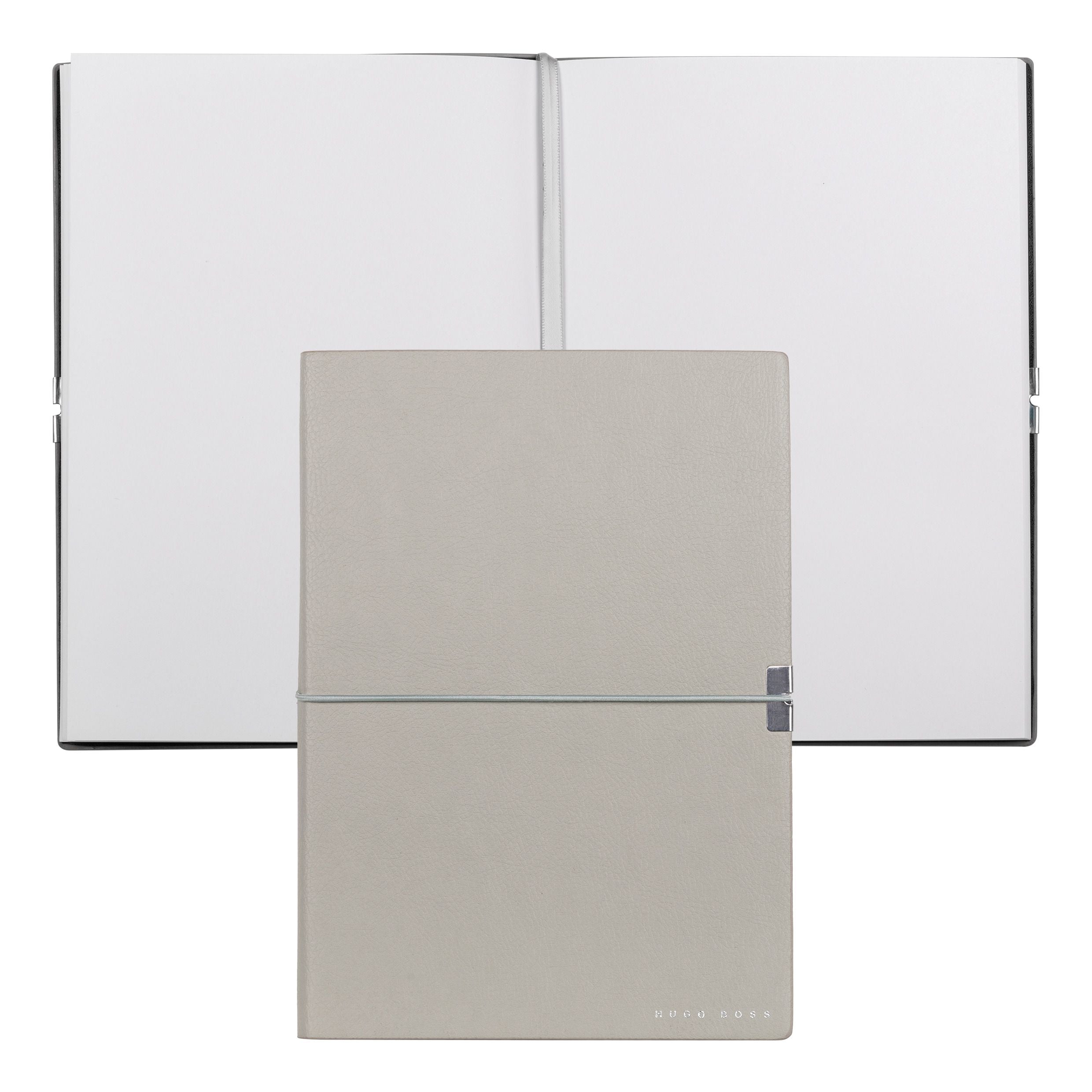 Caderno A5 Elegance Storyline Cinza 80 Folhas sem Pauta 100g/m² - Hugo Boss - Hnh124kp