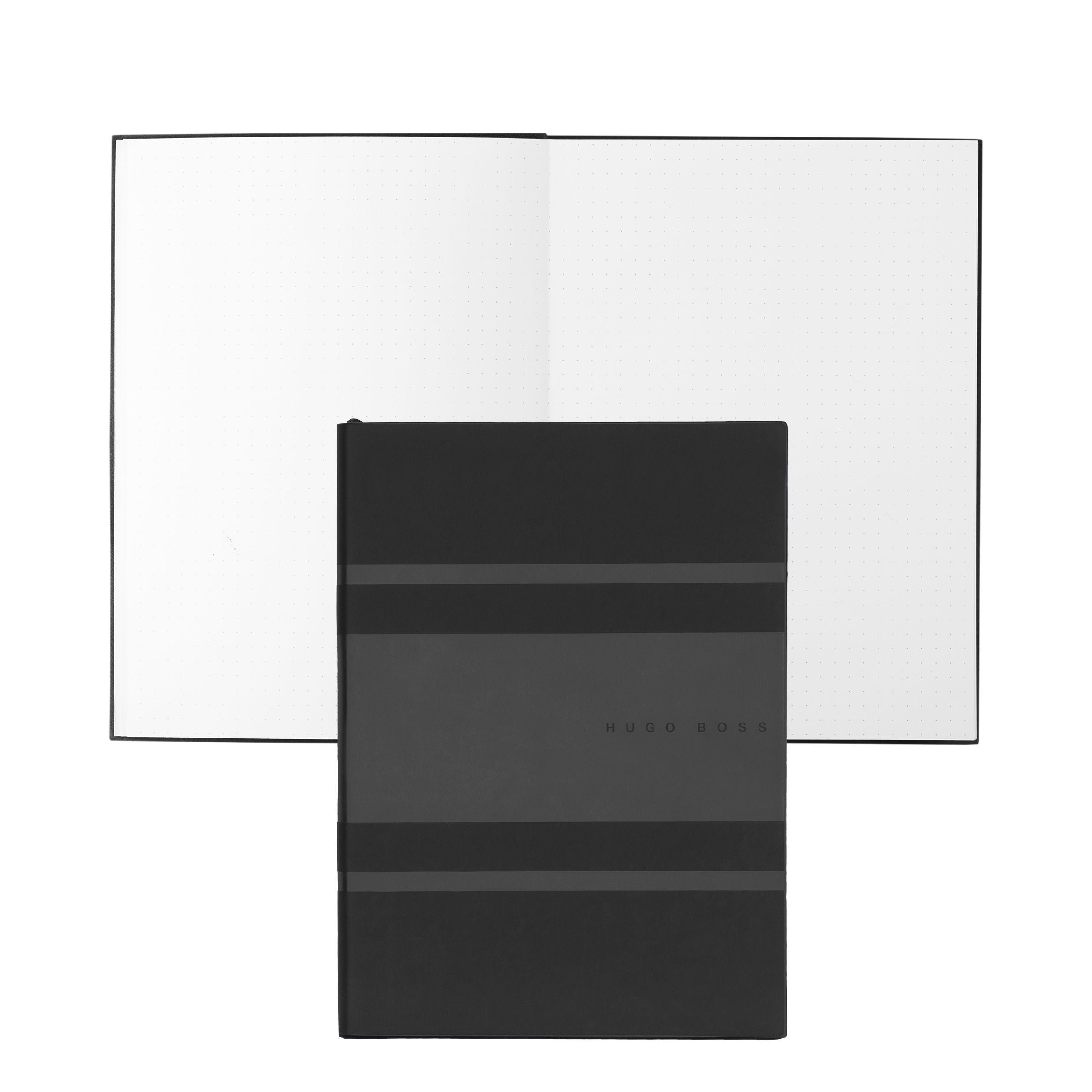 Caderno A5 Essential Gear Preto 80 Folhas Pontilhadas 80g/m² - Hugo Boss - Hnh127ad