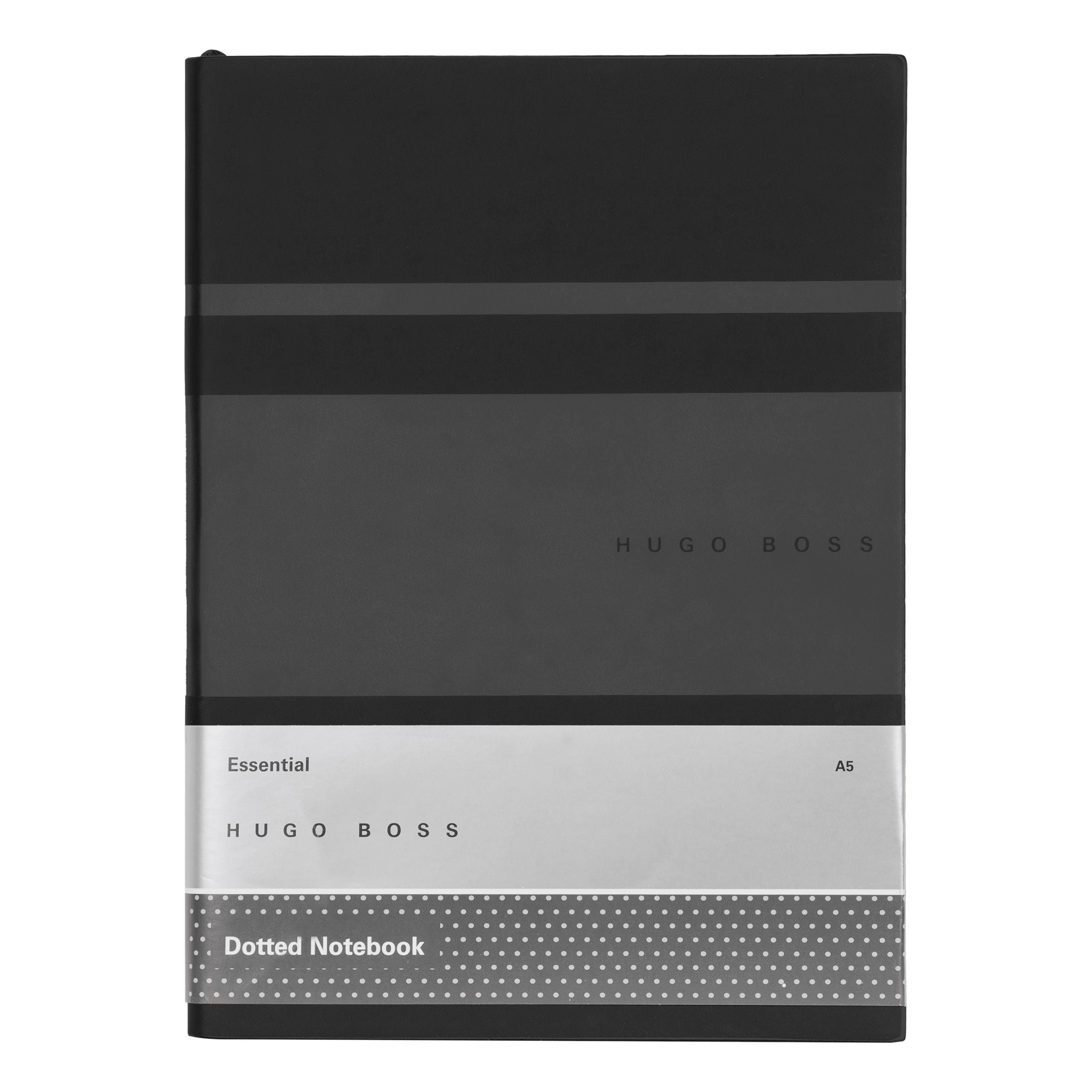Caderno A5 Essential Gear Preto 80 Folhas Pontilhadas 80g/m² - Hugo Boss - Hnh127ad