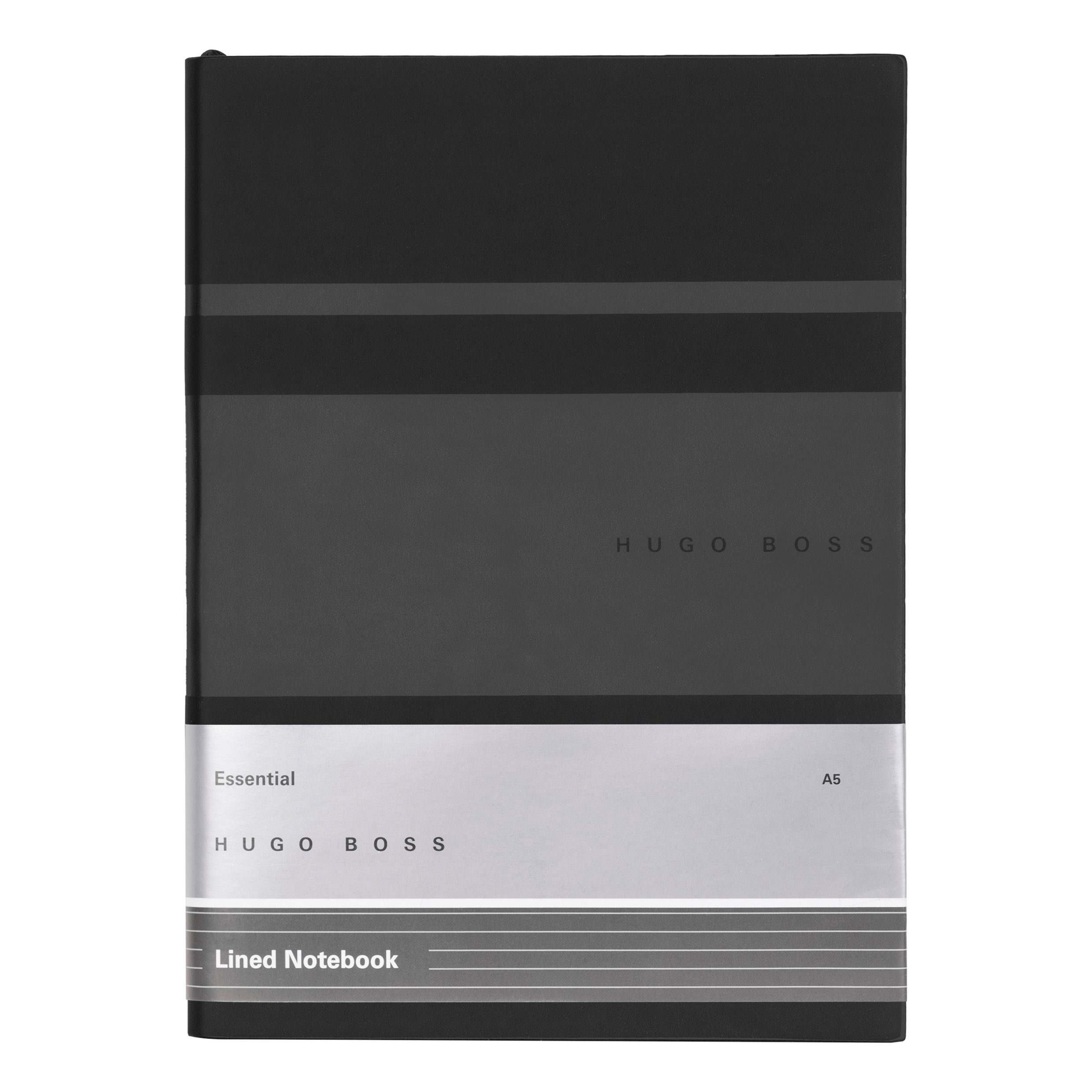 Caderno A5 Essential Gear Preto 80 Folhas Pautadas 80g/m² - Hugo Boss - Hnh127al