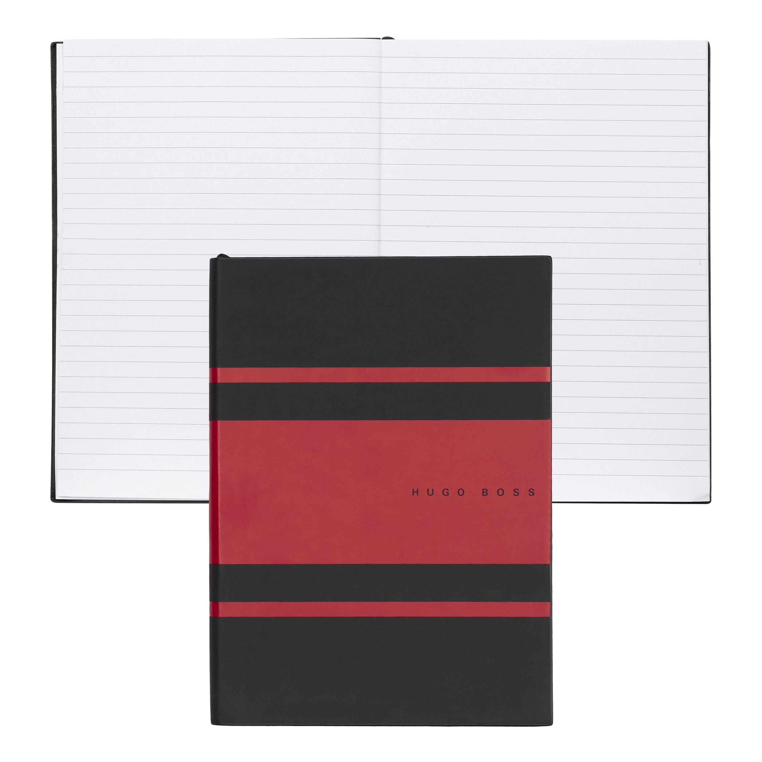Caderno A5 Essential Gear Vermelho 80 Folhas Pautadas 80g/m² - Hugo Boss - Hnh127pl