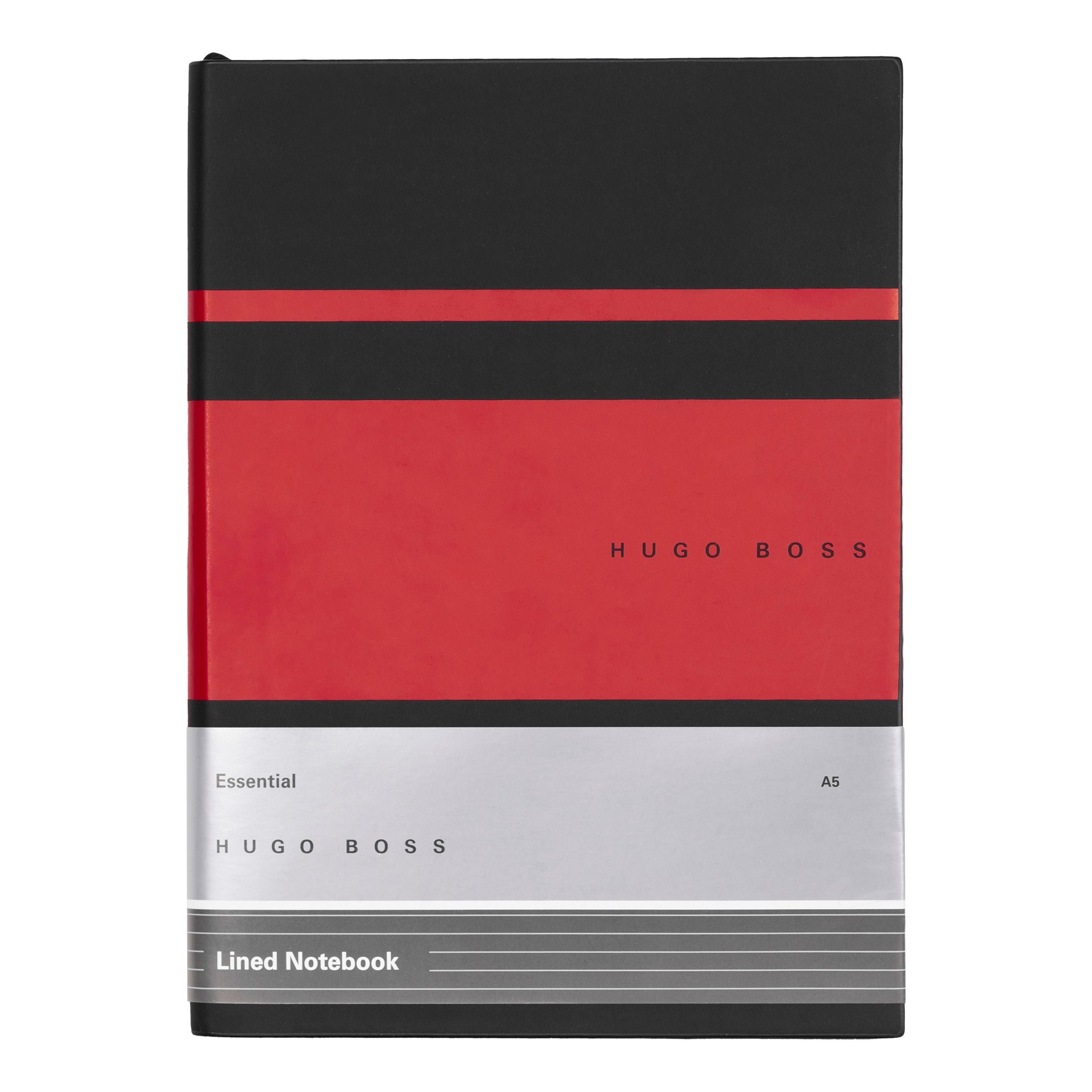 Caderno A5 Essential Gear Vermelho 80 Folhas Pautadas 80g/m² - Hugo Boss - Hnh127pl