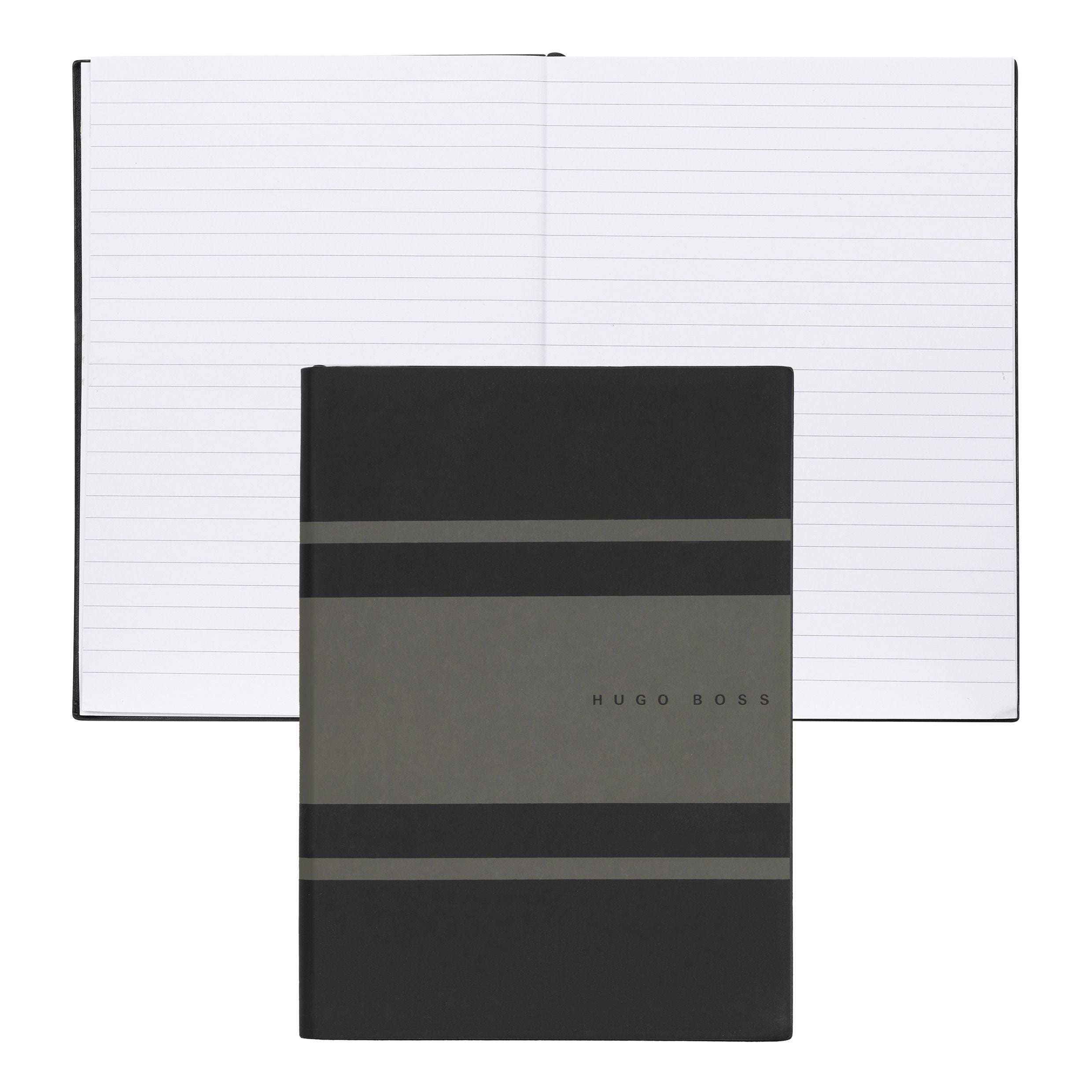 Caderno A5 Essential Gear Caqui 80 Folhas Pautadas 80g/m² - Hugo Boss - Hnh127tl