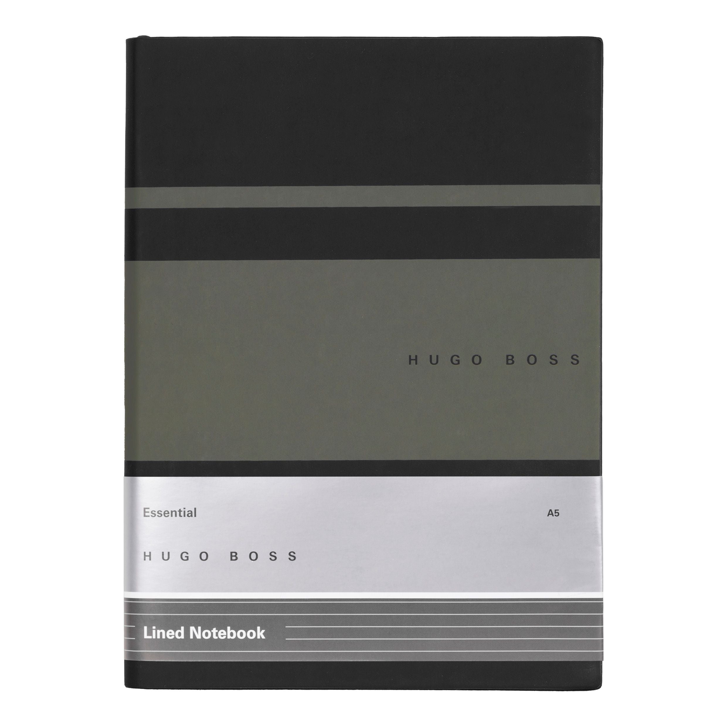 Caderno A5 Essential Gear Caqui 80 Folhas Pautadas 80g/m² - Hugo Boss - Hnh127tl
