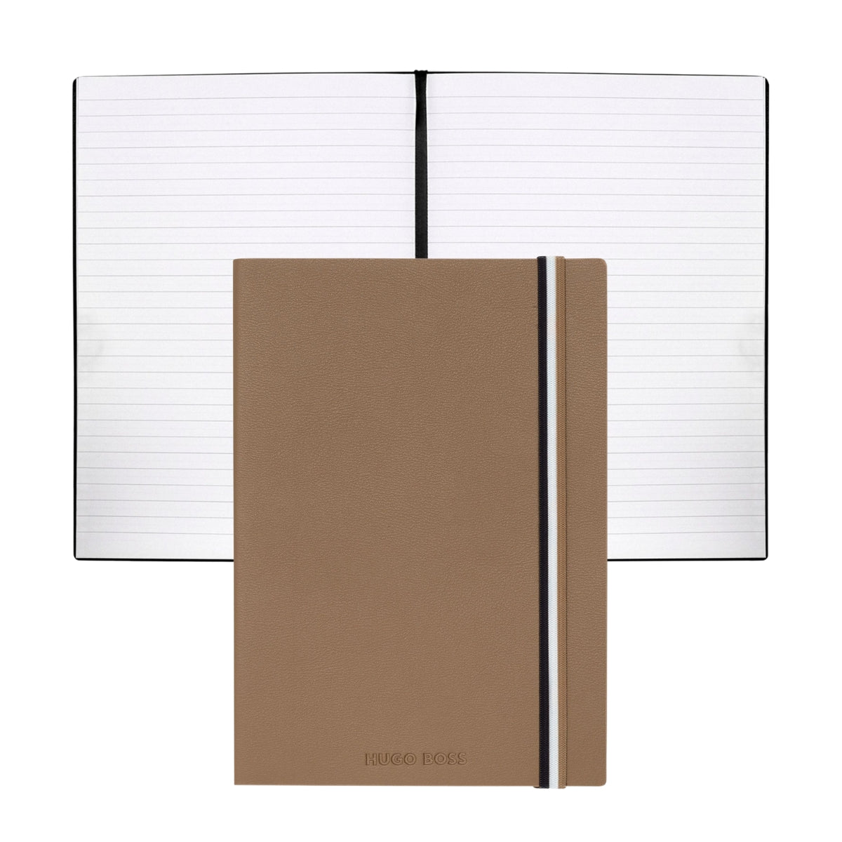 Caderno A5 Iconic Caramelo 80 Folhas Pautadas 80g/m² - Hugo Boss - Hnh321xl