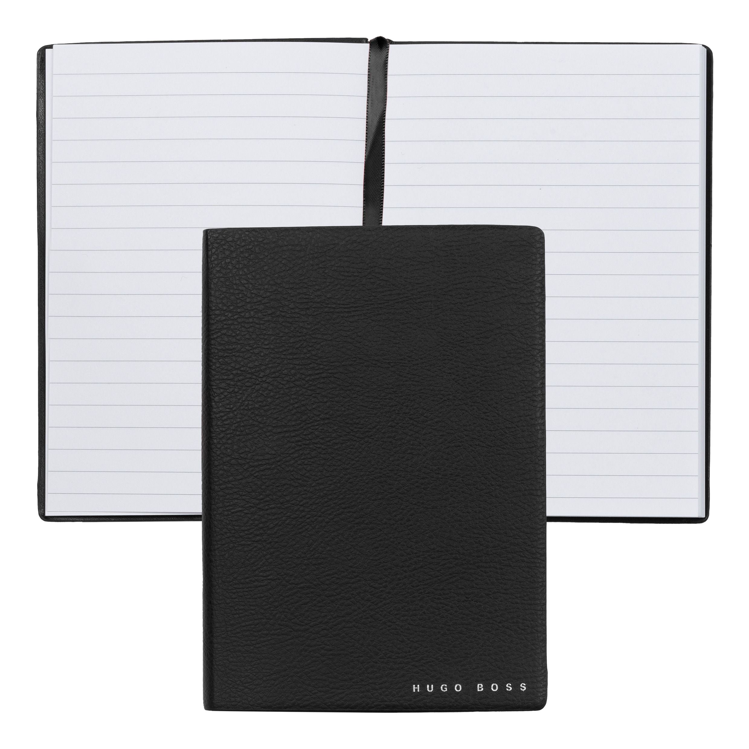 Caderno A6 Essential Storyline Preto 80 Folhas Pautadas 80g/m² - Hugo Boss - Hnm121al