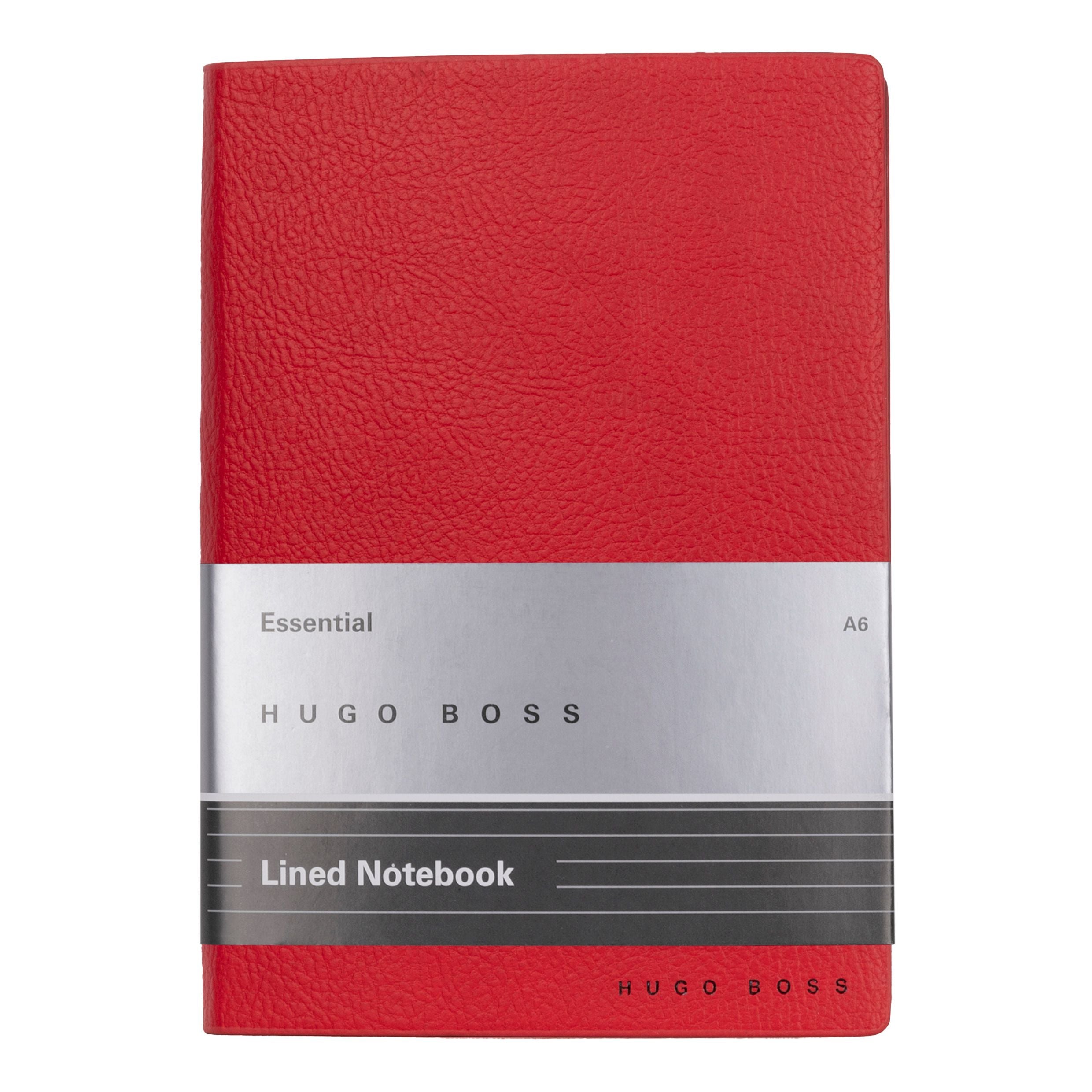 Caderno A6 Essential Storyline Vermelho 80 Folhas Pautadas 80g/m² - Hugo Boss - Hnm121pl