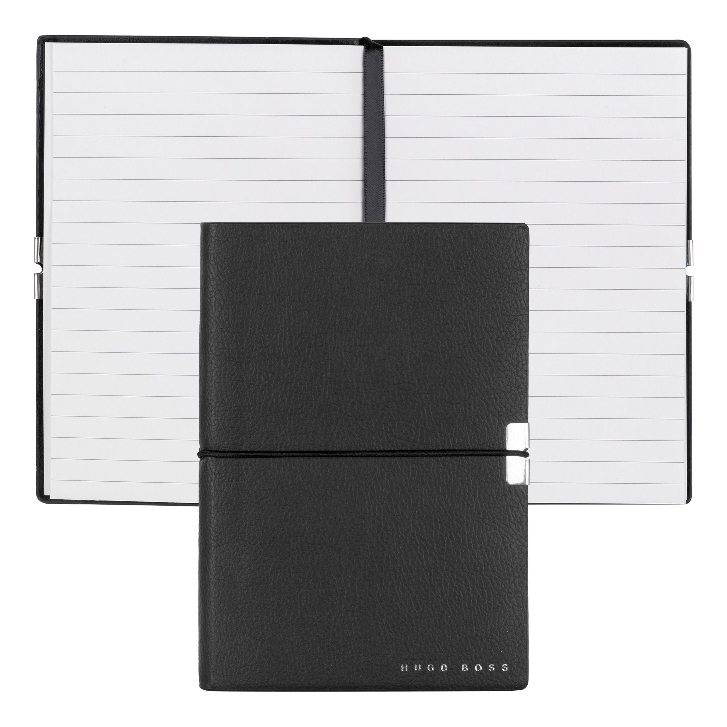 Caderno A6 Elegance Storyline Preto 80 Folhas Pautadas 100g/m² - Hugo Boss - Hnm124al