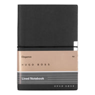 Caderno A6 Elegance Storyline Preto 80 Folhas Pautadas 100g/m² - Hugo Boss - Hnm124al