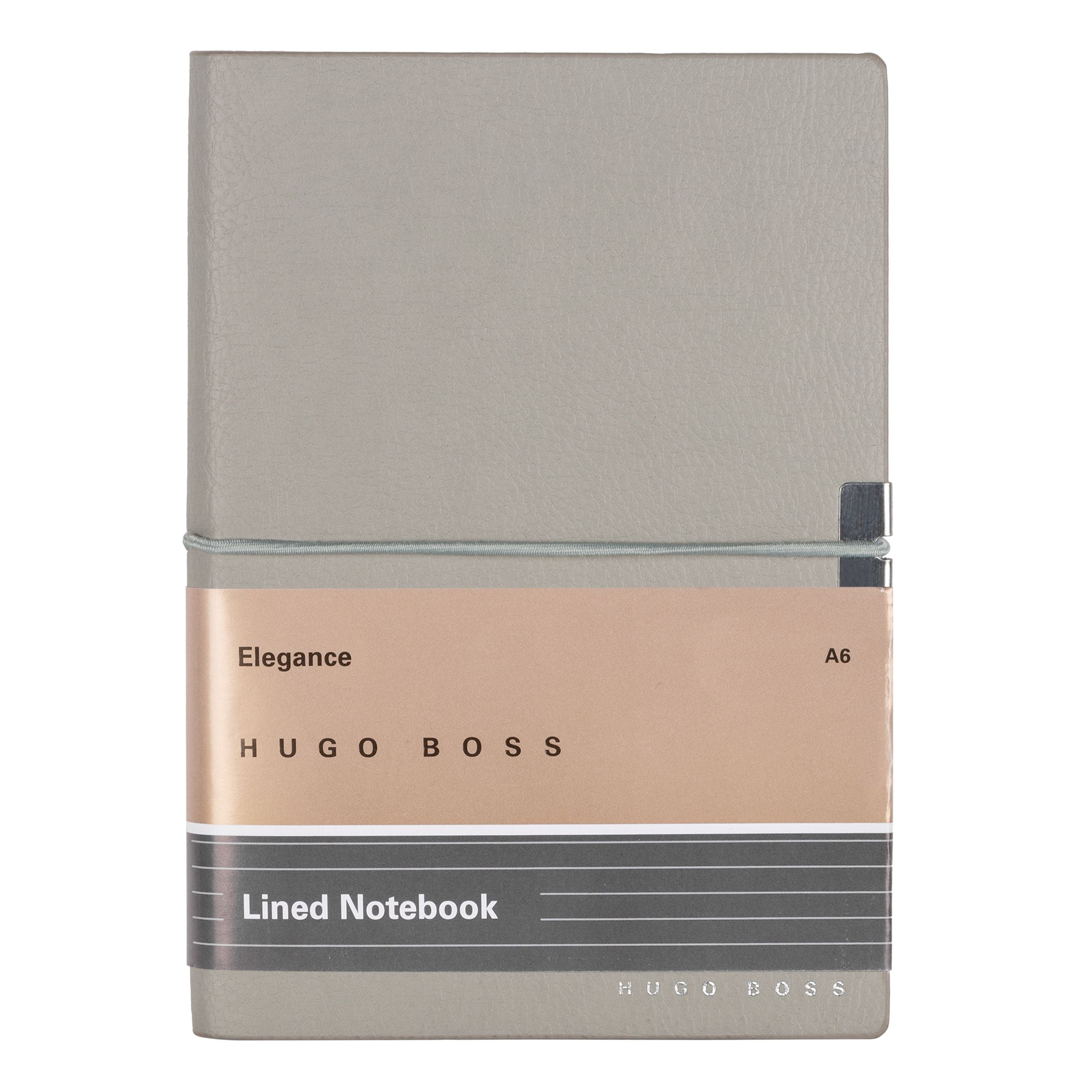 Caderno A6 Elegance Storyline Cinza 80 Folhas Pautadas 100g/m² - Hugo Boss - Hnm124kl