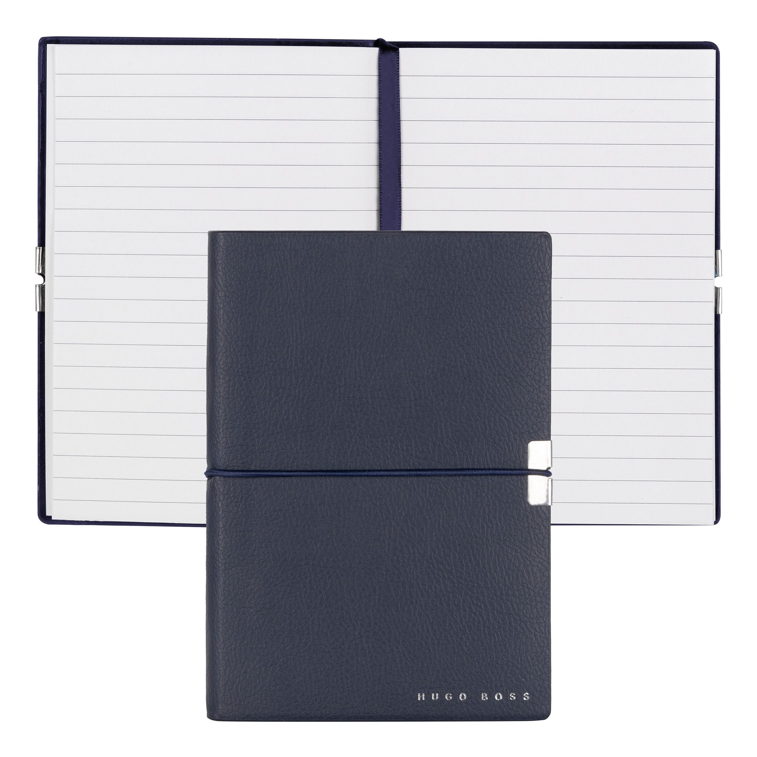 Caderno A6 Elegance Storyline Azul Marinho 80 Folhas Pautadas 100g/m² - Hugo Boss - Hnm124nl