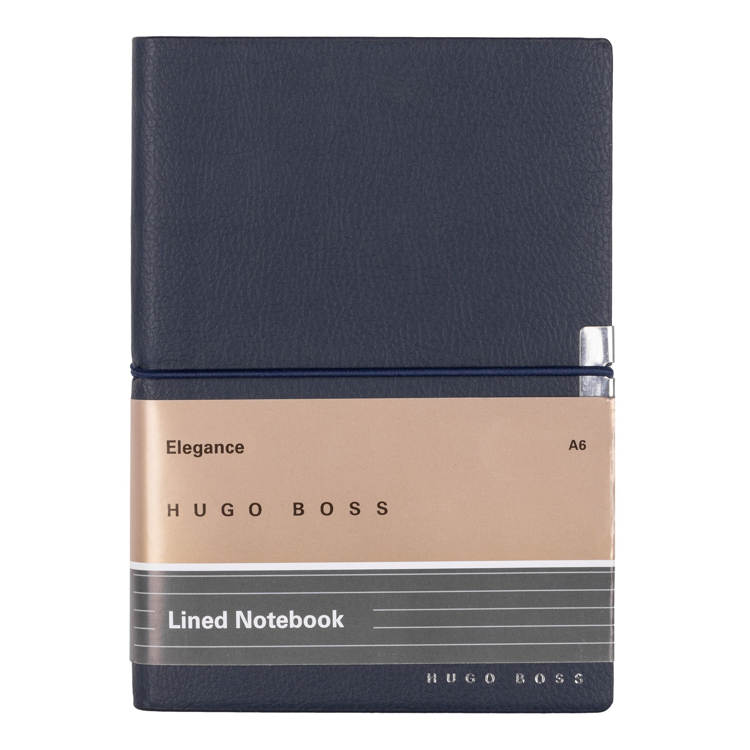 Caderno A6 Elegance Storyline Azul Marinho 80 Folhas Pautadas 100g/m² - Hugo Boss - Hnm124nl