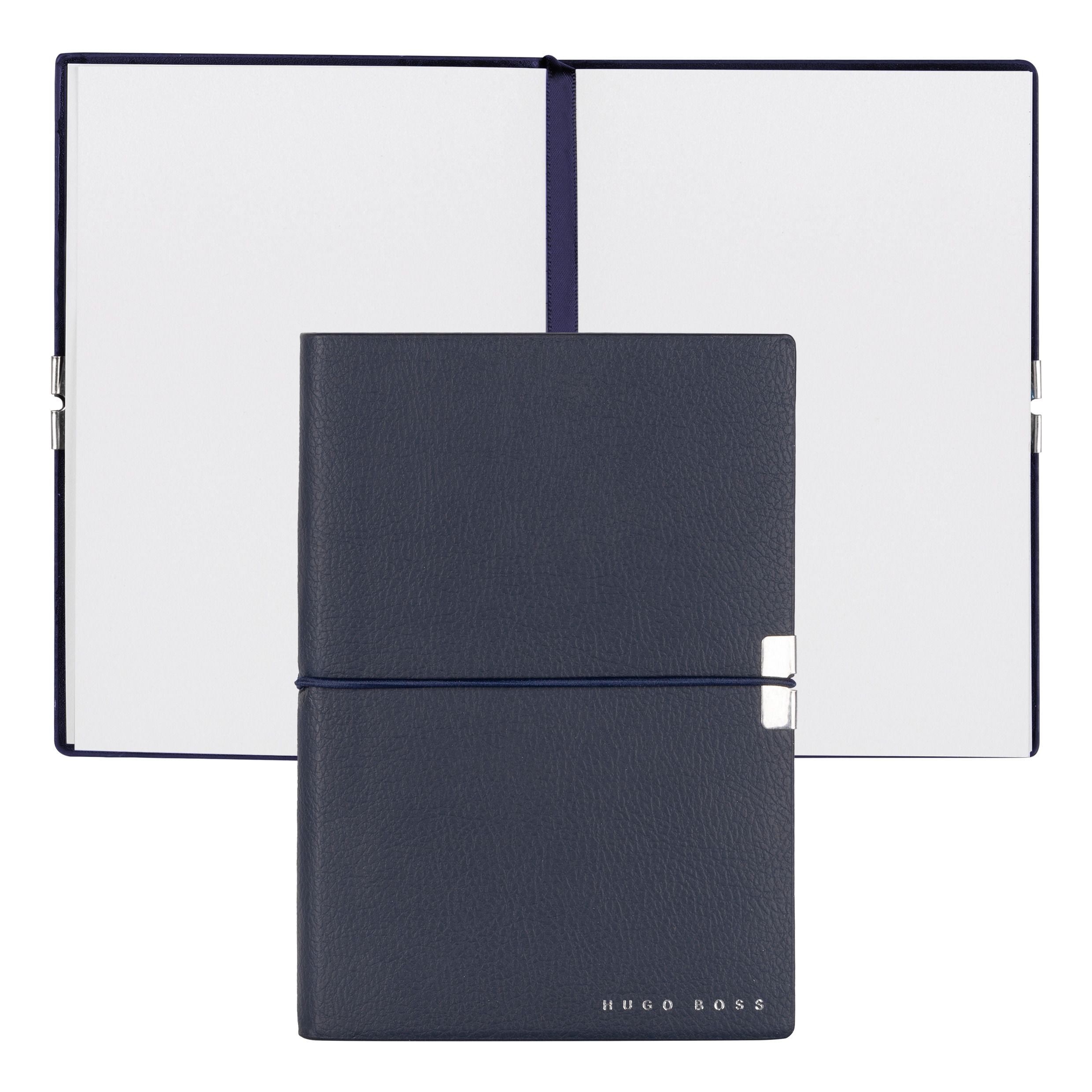 Caderno A6 Elegance Storyline Azul Marinho 80 Folhas sem Pauta 100g/m² - Hugo Boss - Hnm124np