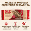 Massa de Modelar Cerâmica Fria DAS Wood Efeito Madeira 700g - 348800