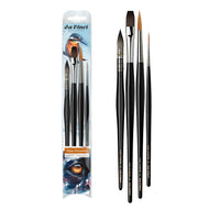 Kit Pincel Vitas Artworks Watercolour com 4 Unidades - Pincéis para Aquarela Profissional