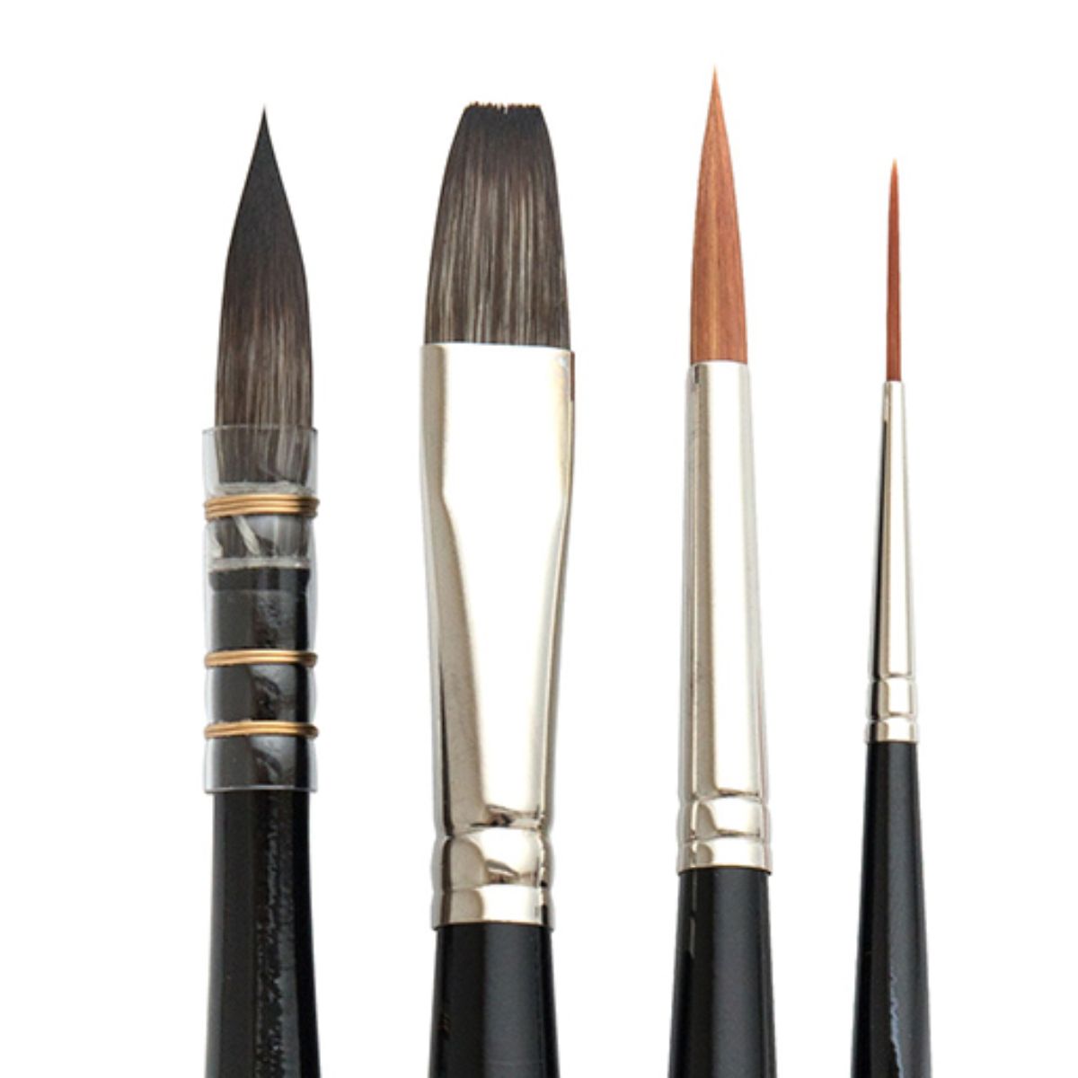 Kit Pincel Vitas Artworks Watercolour com 4 Unidades - Pincéis para Aquarela Profissional