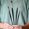Kit Pincel Vitas Artworks Watercolour com 4 Unidades - Pincéis para Aquarela Profissional