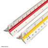 Escalímetro Trident 30cm Triangular em Abs com Escalas em Baixo Relevo - Modelo 7830-2
