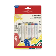 Marcador Permanente Multimark Shake&paint Ponta Dupla Basic com 6 Cores - Faber-castell Mm/es6bsp