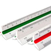 Escalímetro Trident Profissional 30cm Triangular em Abs com Escalas Técnicas em Baixo Relevo - Modelo 7830-3