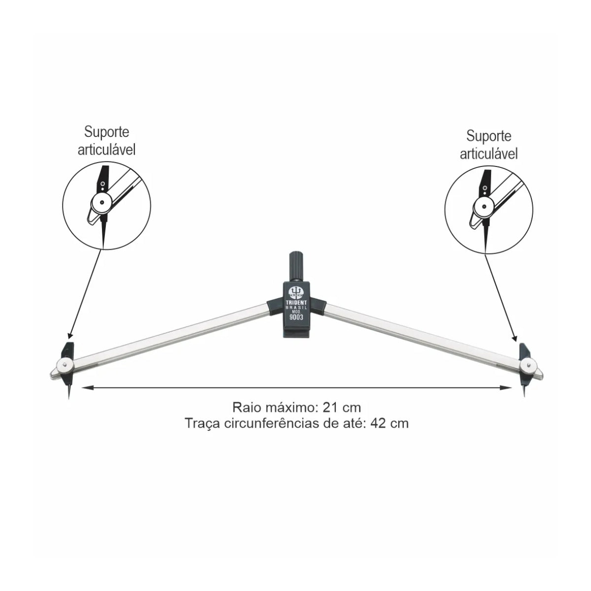 Compasso Técnico Trident - 9003