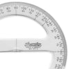 Transferidor Trident de Acrílico com Escala 360° Graus 12 Cm - 8312
